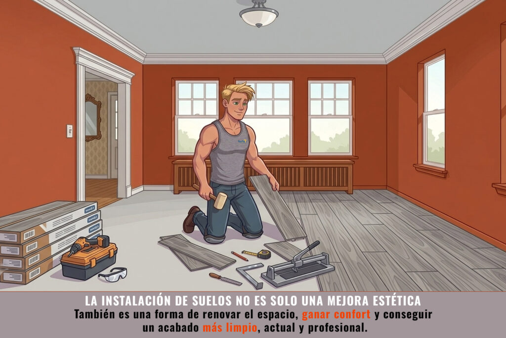 Servicio de instalación de suelos realizado por Novikolor en pisos y viviendas